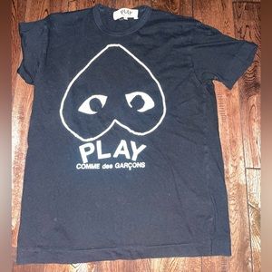 Comme Des Garcons Play Black Inverted Heart Shirt